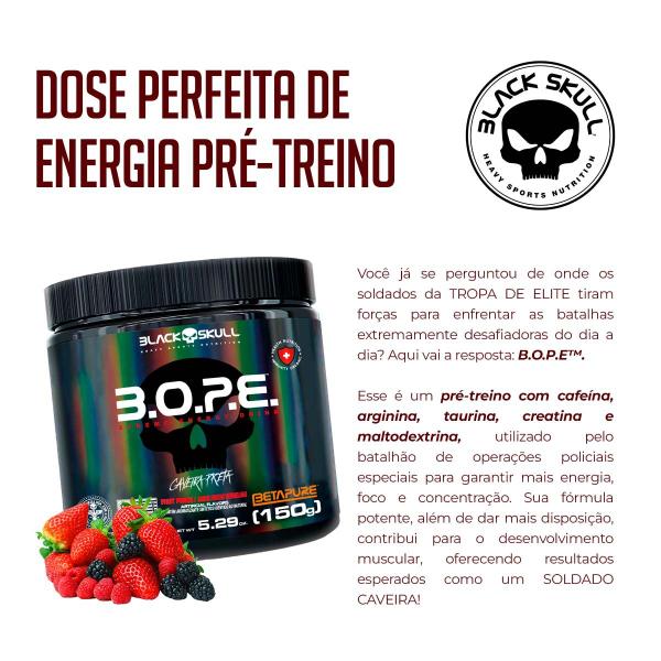 Imagem de Bope Black Skull Punch Frutas Vermelhas 150G