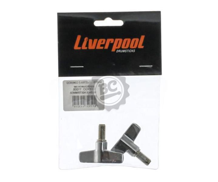 Imagem de Borboleta Liverpool tipo Macho com Rosca 8mm Kit com 2 Unidades para Estantes (11006)