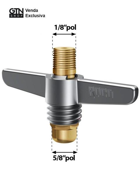 Imagem de Borboleta P13 5/8"Unc x 1/8" Npt (M) 1237 Roco