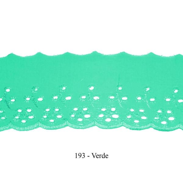 Imagem de Bordado Inglês Merita 6cmx13,7m Verde 193