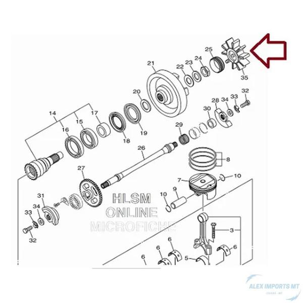 Imagem de Borracha Acoplador Jet Ski Yamaha 1050 6EY-4581J-00-00