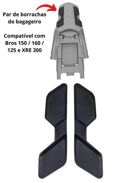 Imagem de Borracha Bagageiro Rabeta Honda Nxr 125 Bros 2009 Em Diante