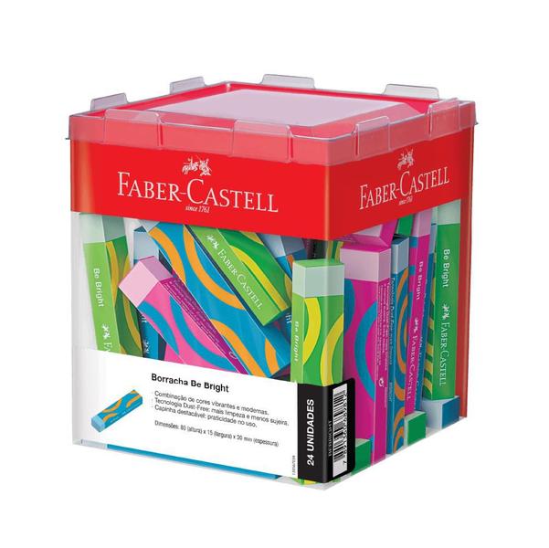 Imagem de Borracha Be Bright Cores Sortidas  Faber-Castell 24 UN