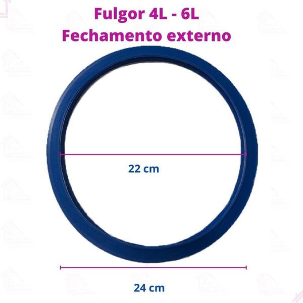 Imagem de Borracha De Silicone Panela De Pressão Fulgor De Fechamento Externo 4L / 6L