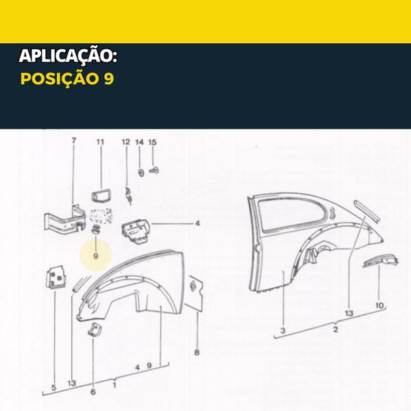 Imagem de Borracha De Vedação Bocal Do Tanque Fusca 78 A 96