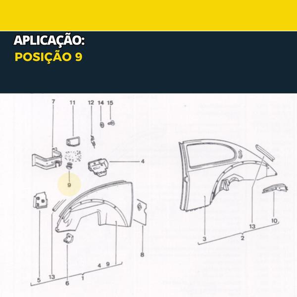 Imagem de Borracha De Vedação E Calço Bocal Do Tanque Fusca 78 A 96