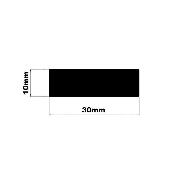 Imagem de Borracha de Vedação Esponja Batente Ruído Som 10x30mm 10mt