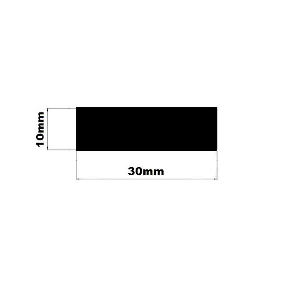 Imagem de Borracha de Vedação Esponja Batente Ruído Som 10x30mm 5mt