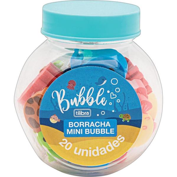 Imagem de Borracha Decorada Mini Bubble - Caixa com 20 Unidades (sortidas) - Pacote com 04