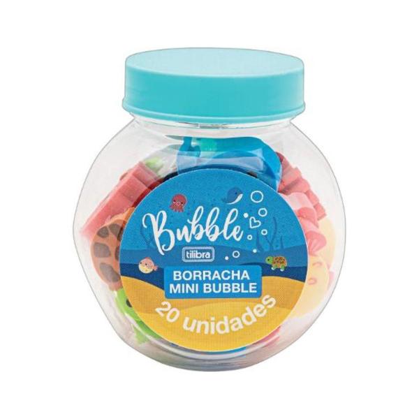 Imagem de Borracha Decorada Mini Bubble com 20 Unidades - Tilibra