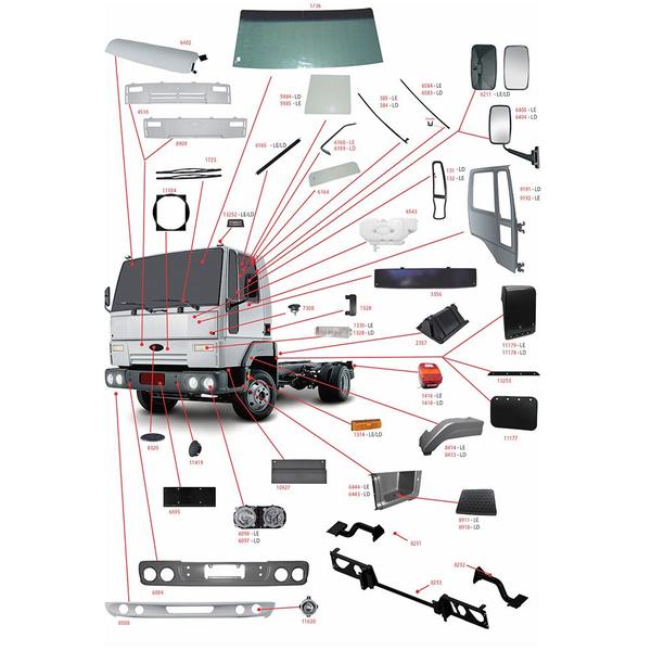 Imagem de Borracha Estribo Caminhão FD Cargo 2000 a 2010 Direito