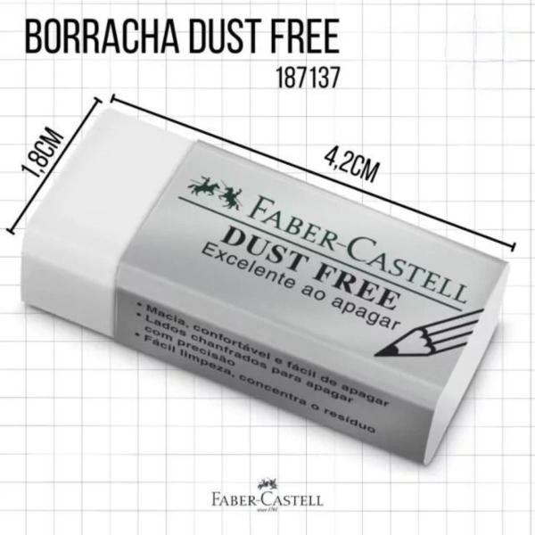 Imagem de Borracha FABER CASTELL Branca Dust Free Concentra Resíduo