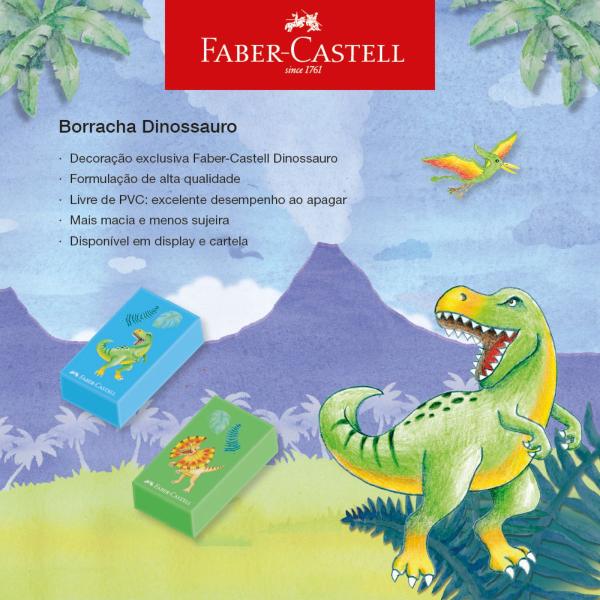 Imagem de Borracha Faber Castell Dinossauro Verde Unidade