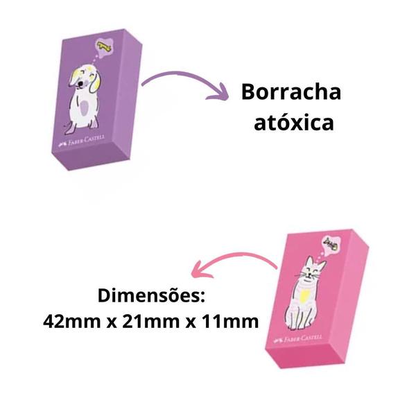 Imagem de Borracha FABER PETS CTL rosa/roxo