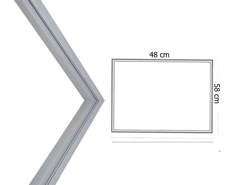 Imagem de Borracha Gaxeta Geladeira Electrolux Dc39a Freezer Superior 58x45 Rígida