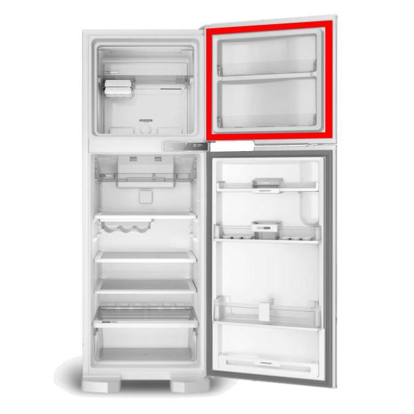 Imagem de Borracha Gaxeta Geladeira Electrolux Dc51 Vedação Freezer 69x62