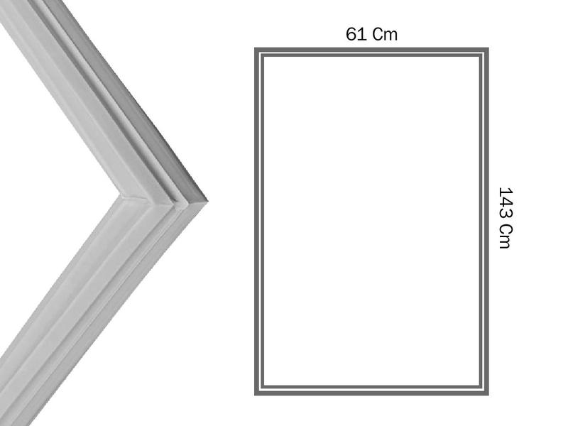 Imagem de Borracha Gaxeta Gelopar Grba-570 Cervejeira Refrigeradora Porta Cega 61x143