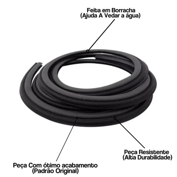Borracha Guarnição Vedação Capô Palio Gol Kadett Escort - Automotivashop Imagem de Borracha Guarnição Vedação Capô Palio Gol Kadett Escort