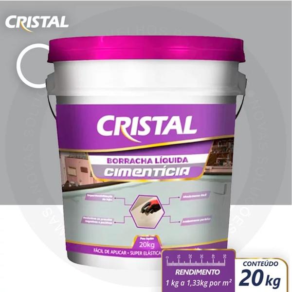 Imagem de Borracha Liquida Cimentícia 20KG Cinza - Cristal