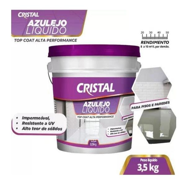 Imagem de Borracha Líquida Impermeabilizante Cristal Branco 18Kg