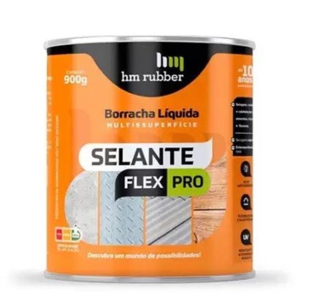 Imagem de Borracha Líquida Selante Flex Pro Cinza 900ml Hm Rubber