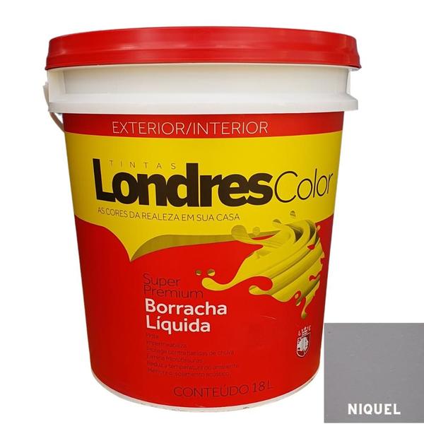 Imagem de Borracha Líquida Super Premium Londres Color Niquel 18 Lts