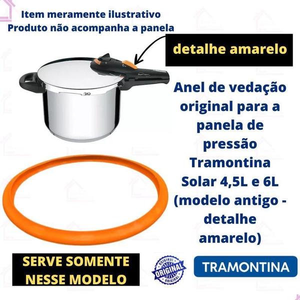 Imagem de Borracha  Panela De Pressão Tramontina Solar Antiga