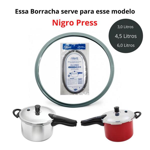 Imagem de Borracha Panela Pressão Nigro Press 3-4,5-6 Litros Original