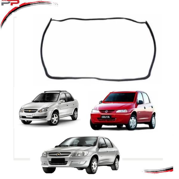 Borracha Para-brisa Aba Larga Prisma, Celta, Corsa Todos - Uniflex Imagem de Borracha Para-brisa Aba Larga Prisma, Celta, Corsa Todos