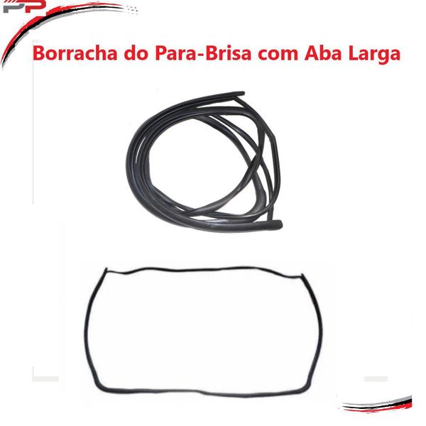 Borracha Para-brisa Aba Larga Prisma, Celta, Corsa Todos - Uniflex Imagem de Borracha Para-brisa Aba Larga Prisma, Celta, Corsa Todos