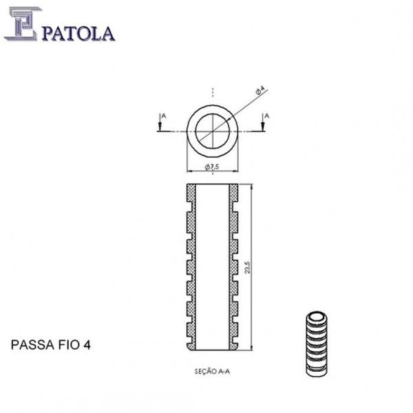 Imagem de Borracha Passante 4mm