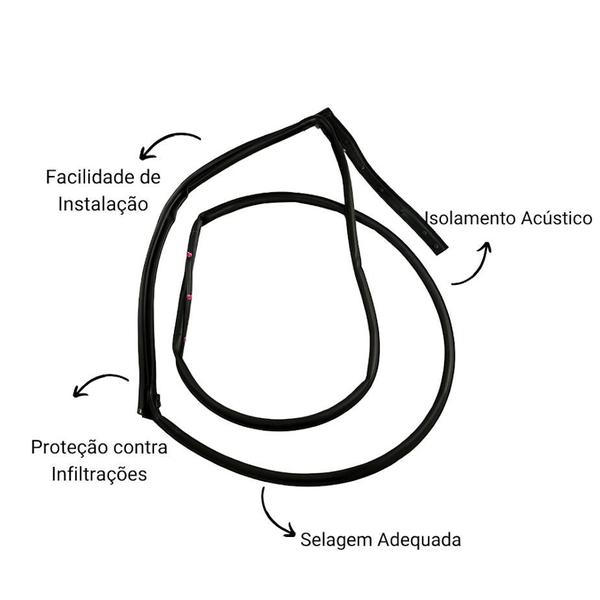 Imagem de Borracha Porta Hyundai Creta Traseira Esquerda 2017 A 2021 Original