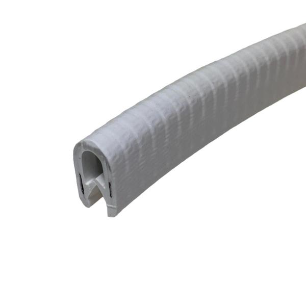 Imagem de Borracha Protetor Porta Carro Casca Cobra 9x14mm Branco 3mt