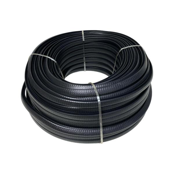 Imagem de Borracha Protetor Porta Carro Casca Cobra 9x14mm Preto 5mt