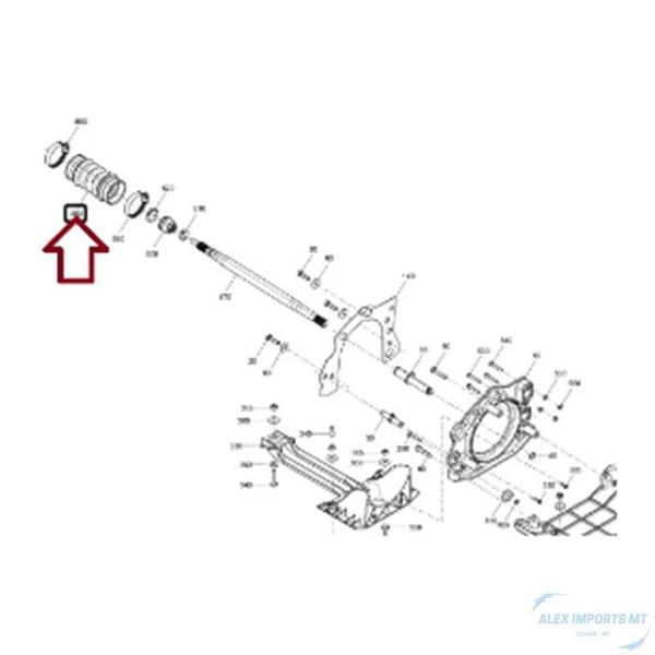 Imagem de Borracha Sanfonada Jet Sea Spark motor de jet sky