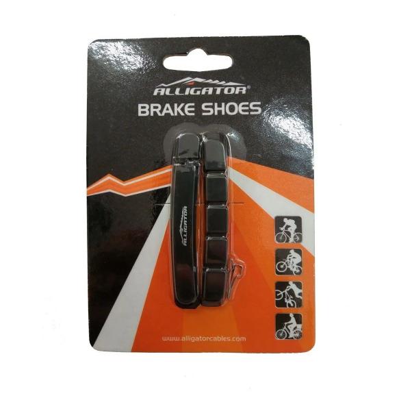 Imagem de Borracha Sapatas Freio V-Brake 55mm Compatível Shimano Alligator