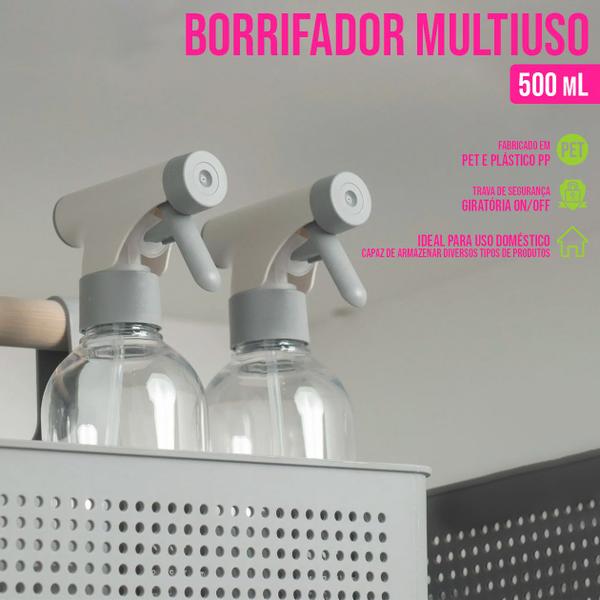 Imagem de Borrifador Multiuso 500ml Casa Jardim Pulverizador Flow