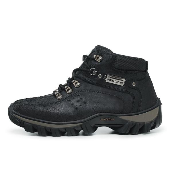 Imagem de Bota Adventure Coturno De Couro Resinada Masculino Trilha Trekking