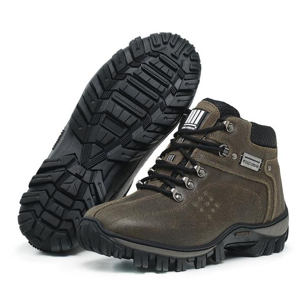 Imagem de Bota Adventure Coturno De Couro Resinada Masculino Trilha Trekking