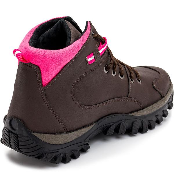 Imagem de Bota Adventure Coturno Feminino Trekking Cano Médio material ecológico Outdoor Lançamento