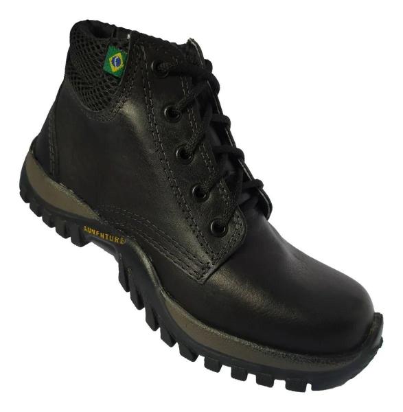 Imagem de Bota Adventure Coturno Masculino Feminino Trilha Couro Legitimo