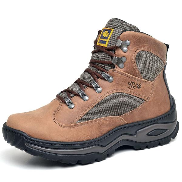 Imagem de Bota Adventure Couro Legítimo Fóssil Trekking Dual Stop Boots - R45 - Marrom