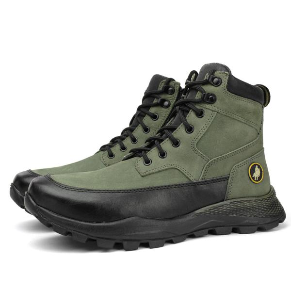 Imagem de Bota Adventure Couro Masculina Cano Alto Conforto Trekking 811 FG