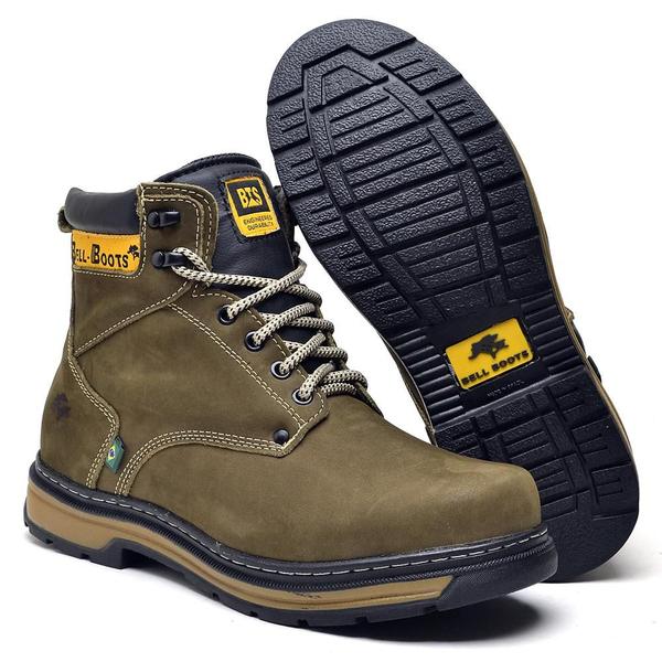 Imagem de Bota Adventure Masculina Couro Cadarço Trekking Conforto