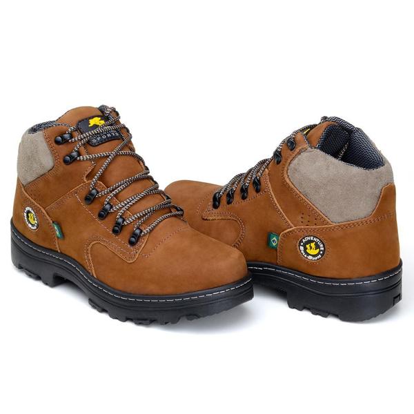 Imagem de Bota Adventure Masculina Couro Cadarço Trekking Dia a Dia