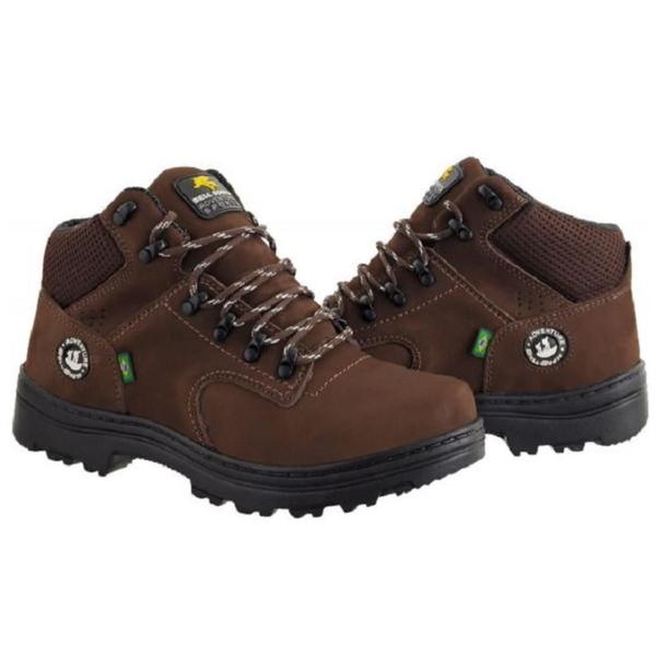 Imagem de Bota Adventure Masculina Couro Cadarço Trekking Dia a Dia