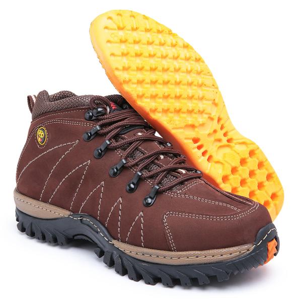 Imagem de Bota Adventure Trilha Trekking Resistente Cor Café 1951