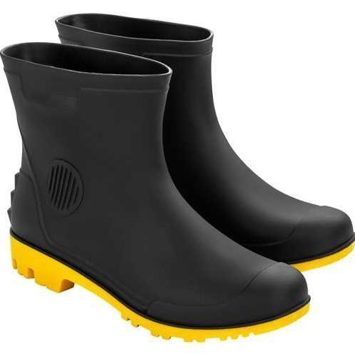 Bota (Al) Pvc 35/36 Preta/Amarela C3/4 Sf Vonder Imagem de Bota (Al) Pvc 35/36 Preta/Amarela C3/4 Sf Vonder