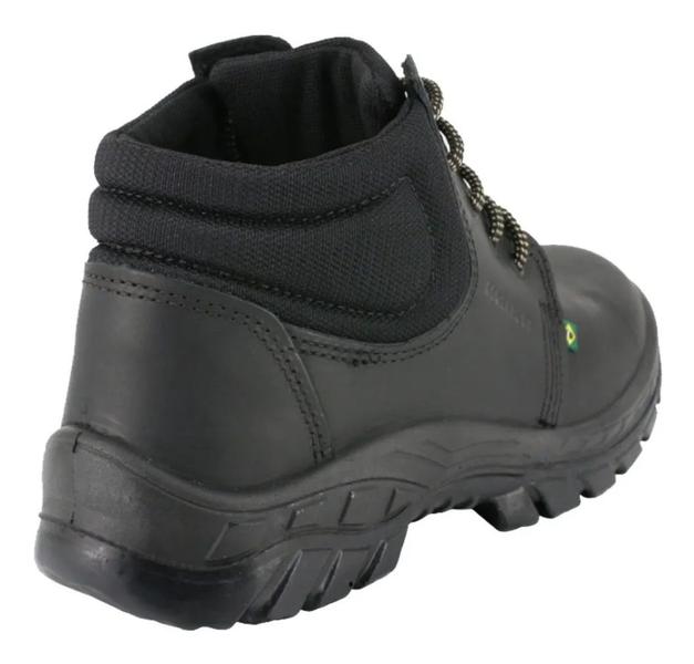 Imagem de Bota Botina de Segurança Ecosafety PS139 Preto Bico Pvc + Palmilha Gel