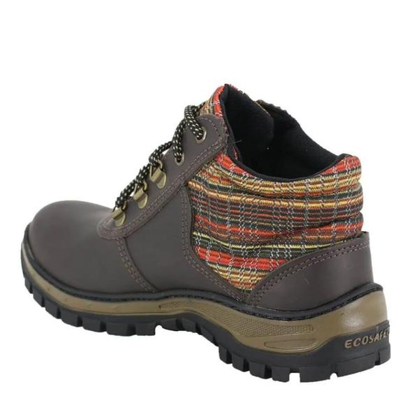 Imagem de Bota Botina Feminina Adventure Couro Nobuck Ecosafety Epi Ca ps 157